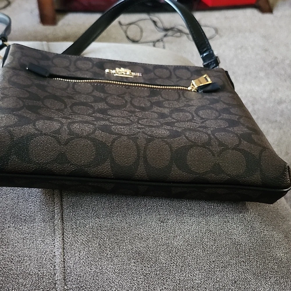 Coach Black and Brown Crossbody Bag - Picture 16 of 16